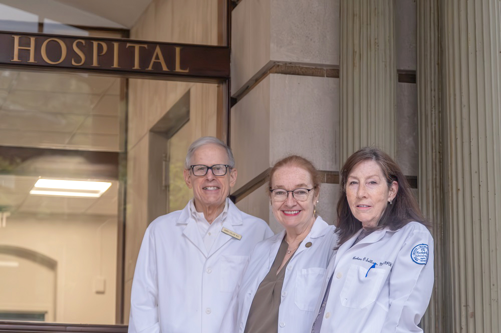 RUH's Barry Coller, Rita Devine, and Barbara O'Sullivan